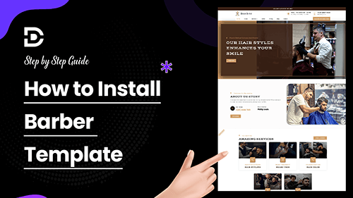 How to Install the Barber Template For Divi
