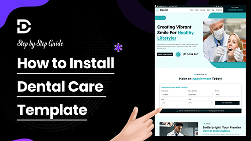 How to Install the Dental Care Home Page Divi Layout-DiviDream