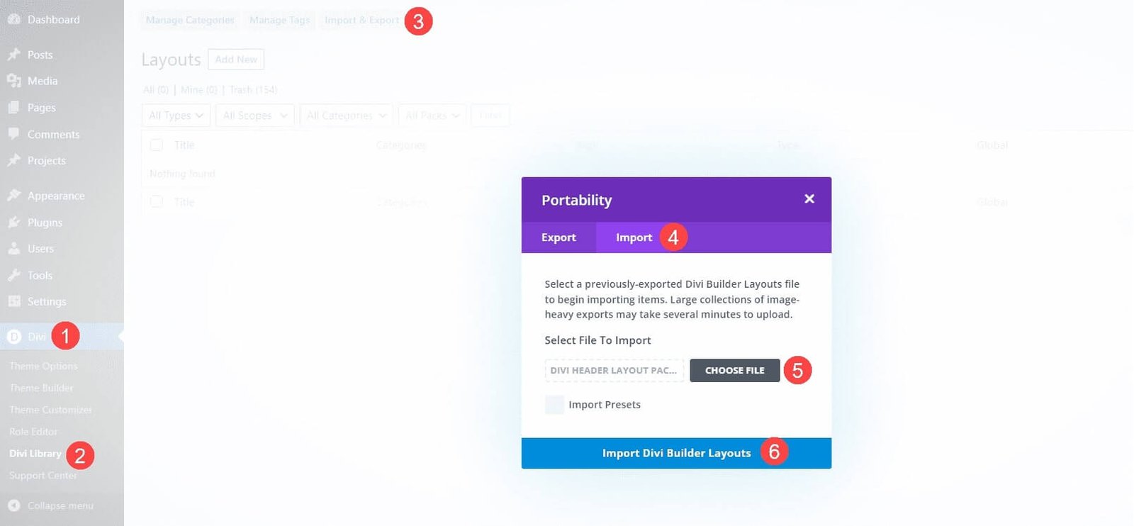 Importing-Divi-Builder-Layouts-Library-Collections