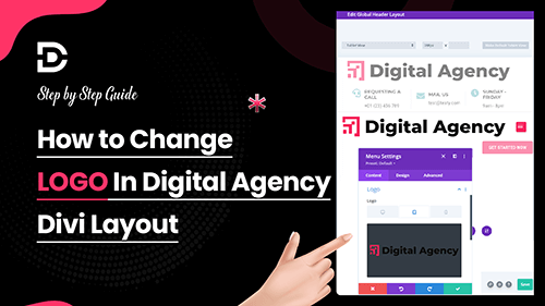 How to Change Logo In Divi Digital Agency layout on your website-1