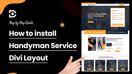 How to install the Handyman Services Divi layout on your website