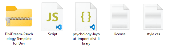 Psychology Divi Layout File Structure Image