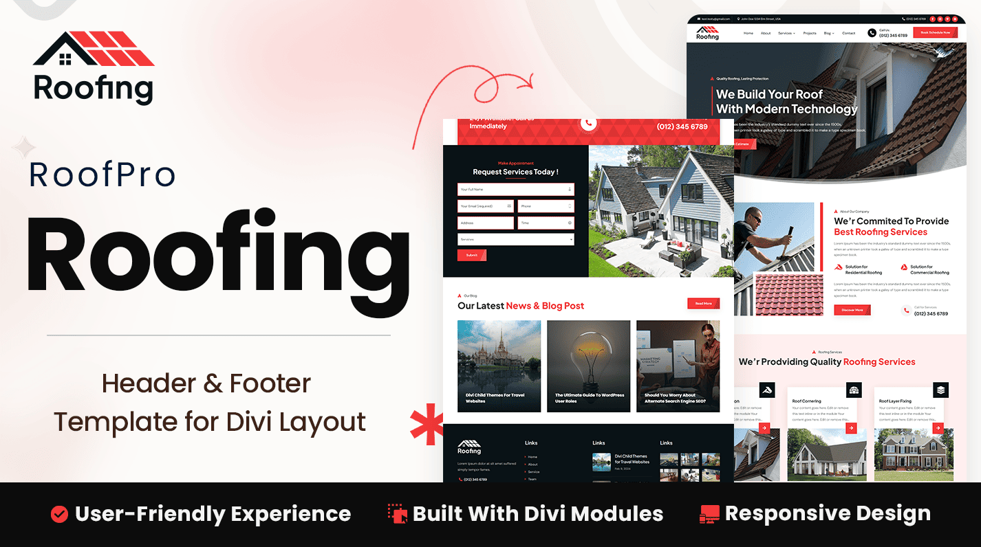 Roofing Divi Layout Featured Image