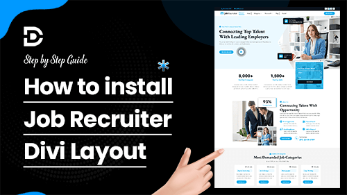 How to Install the Job Recruiter Divi Layout-mini