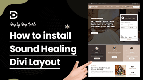 How to Install the Sound healing Therapy Divi Layout-mini