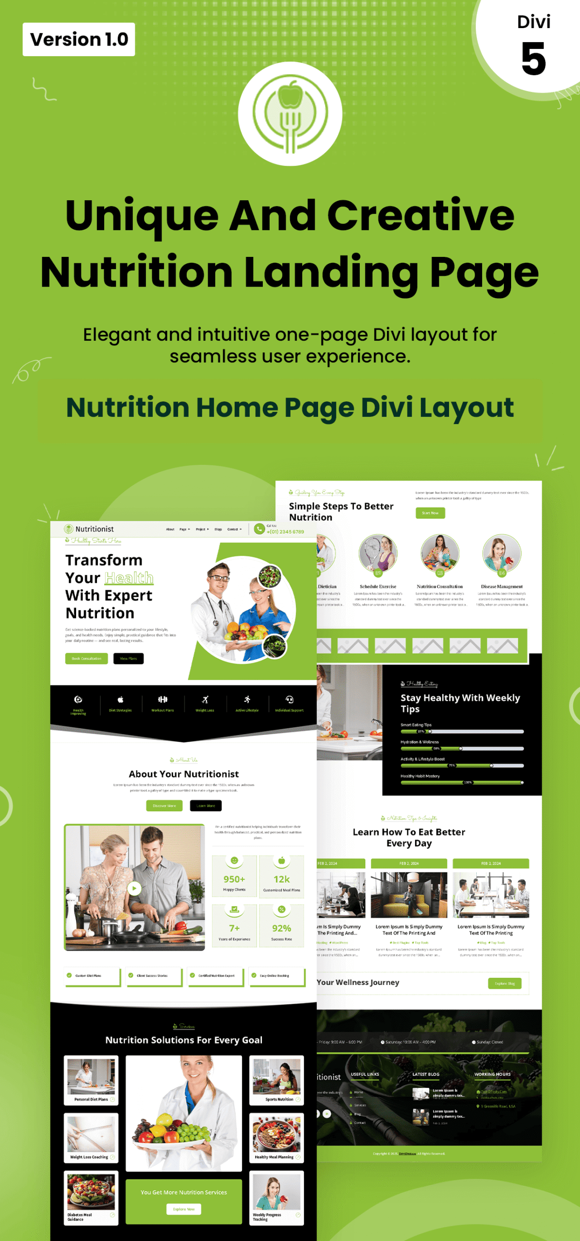 Nutritionist Divi Layout-showcase-DiviDream